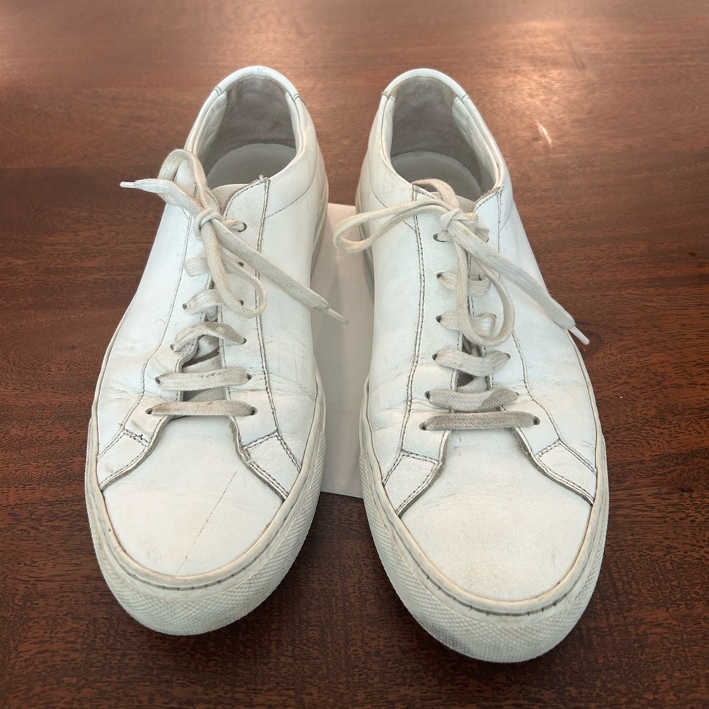 White Common Project sneakers